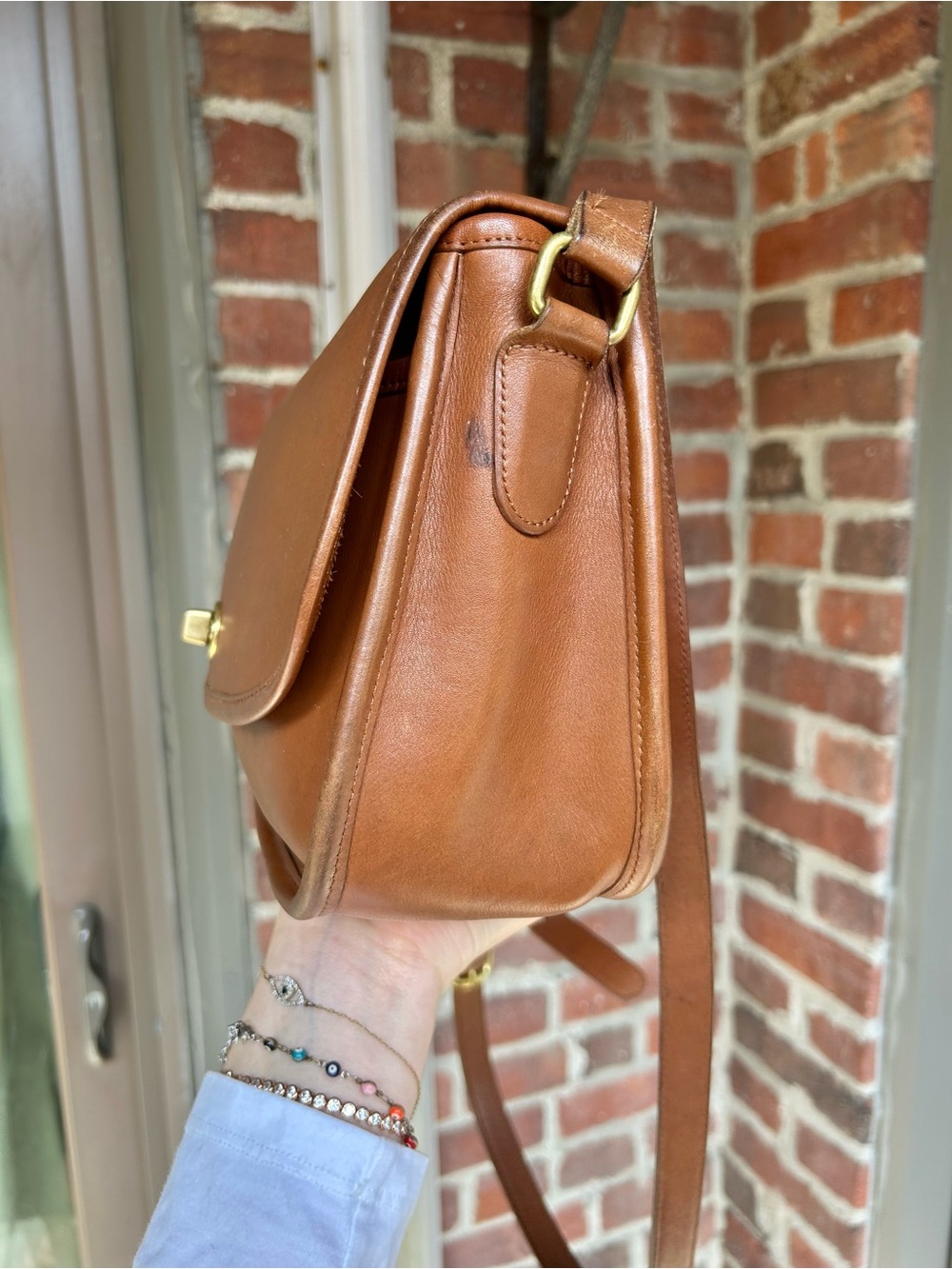 Vintage coach city bag style 9790 british tan crossbody turnlock retro y2k purse - Picture 2 of 13